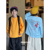 童酷男童秋款可爱小狗印花宝宝打底衫百搭柔软宽松儿童T恤潮