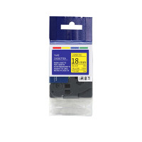 彩标 TZe-641 18mm 标签色带 1.00 盒/个 (计价单位:个) 黄底黑字