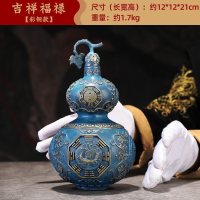 美帮汇铜葫芦摆件开口葫芦家居新房乔迁客厅玄关铜工艺品