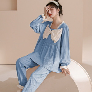 [断码清仓]睡衣女士春秋季长袖棉质可爱卡通韩版外穿家居服套装