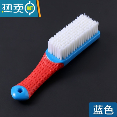 敬平鞋刷软毛不伤鞋家用衣服清洁洗衣刷多功能刷鞋子器洗鞋专用刷子 纳米鞋刷[蓝色]