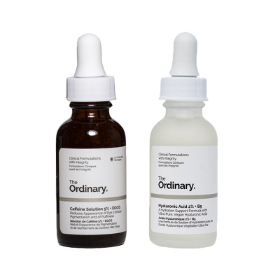 眼部密集护理-TheOrdinary咖啡因眼部精华30ml+透明质酸维他命B5补水精华30ml补水去黑眼圈