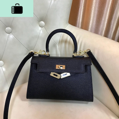 2020新款mini二代凯莉包单肩斜跨手提皮迷你女包手掌纹春夏小包NEW LAKE女士手提包