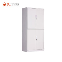 质凡通双节文件柜储物柜带锁/ZF-WJG110/850*390*1800mm 厚0.9mm 送十个文件盒