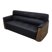 翌嘉 办公沙发会客接待沙发 西皮三人位