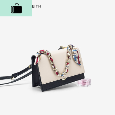 包包女2020新款潮时尚ins小清新单肩斜挎包丝巾链条手提 女包NEW LAKE女斜挎包