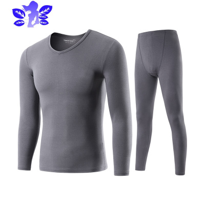 Ideamini莫代尔秋衣秋裤情侣套装男女长袖薄款纯色基础保暖内衣