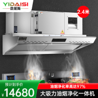 意黛斯 商用油烟机大吸力油烟净化器一体机酒店食堂厨房低空排放环保轻油烟内循环净化器YDS-LF-FHB24