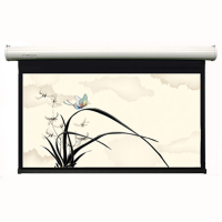 经科JK电动遥控不带拉绳拉线投影幕布H3-FI/2t玻纤灰幕150寸4:3