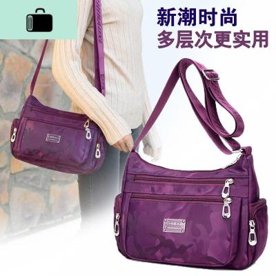 中老年人女士洋气斜挎包轻便防水50妈妈出单肩布包45斜背包60岁NEW LAKE女斜挎包