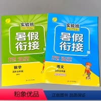 [正版]2本暑假衔接作业四升五语文人教版数学北师大版全套实验班提优训练题小学生四年级下册4升5五年级上册同步暑期复习预