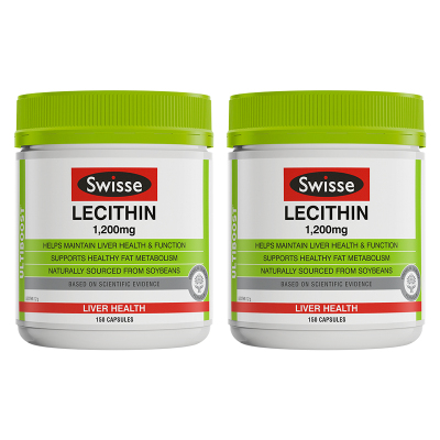 Swisse斯维诗 大豆卵磷脂DHA/EPA胶囊 1200mg 150粒 2瓶 护肝维持肝脏健康