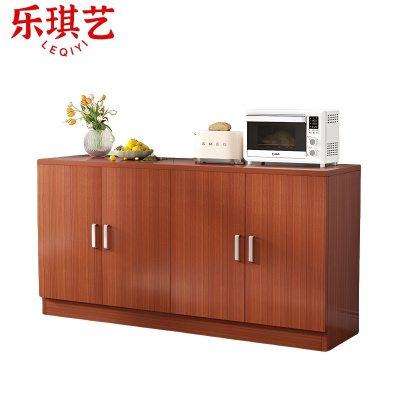 乐琪艺 餐边柜 柚木色 120*40*80cm 台