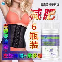 6瓶赛金司舒百合康牌左旋肉碱共轭亚油酸绿茶肉碱软胶囊男女成人中老年人肥胖减肥减脂控制体重管理产品非燃脂瘦身控制食欲抑制剂