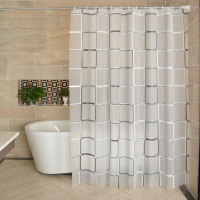 浴帘套装防霉卫生间浴间挂帘符象免打孔浴室隔断洗澡帘淋浴沐浴帘