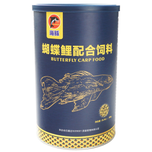 蝴蝶鲤专用饲料白金龙凤蝴蝶锦鲤鱼粮小颗粒观赏鱼食增体增白 蝴蝶鲤配合饲料380g/瓶 默认尺寸