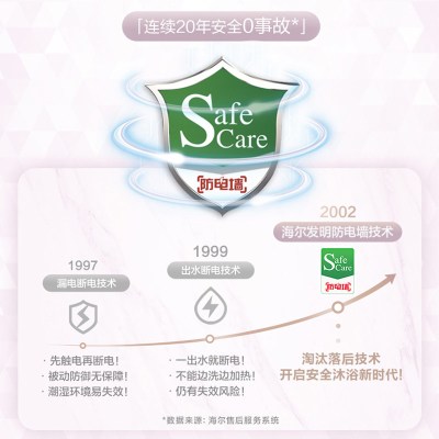 海尔储水式电热水器60升速热金刚内胆2200瓦特二级能效支持水温调节