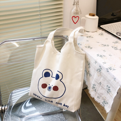 派尼美特帆布包女单肩2020新款潮日系ins学生手拎手提袋大容量布袋包