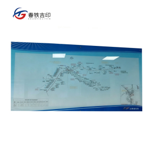 春铁吉印 亚克力车间管界示意图 1800x900mm 块