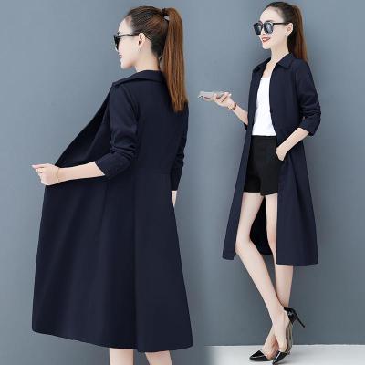 仙依琦春天薄款风衣连衣裙女中长款2021年春季新款秋款气质长款收腰外套3248