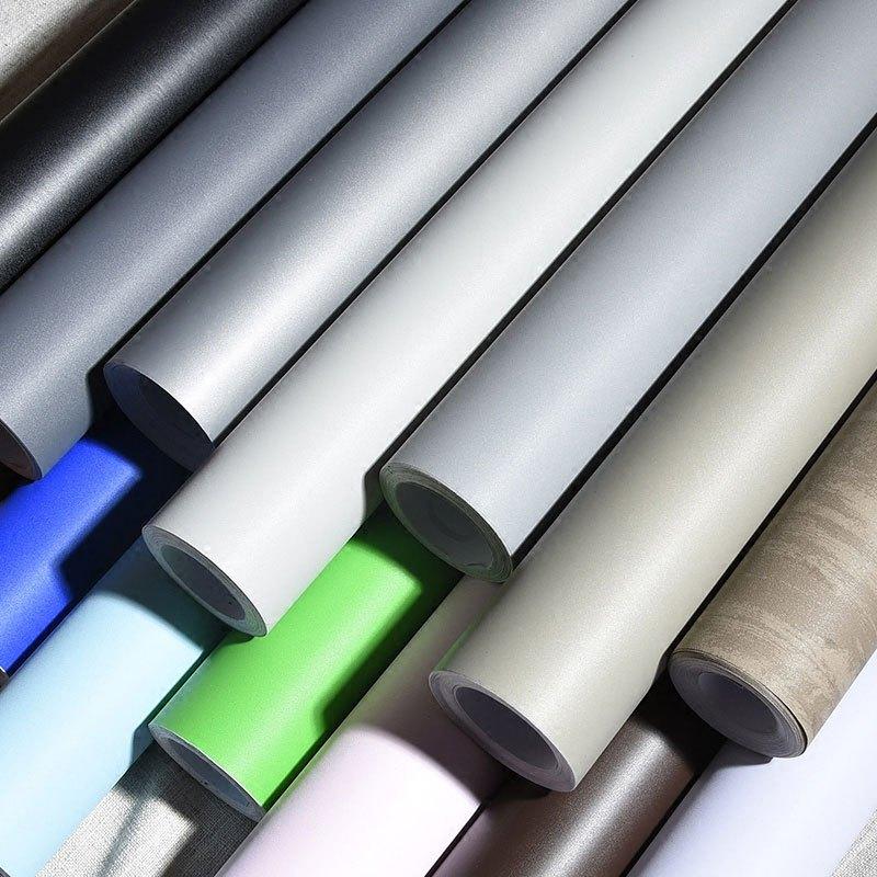 骁熊（60cm宽3米长）简约现代加厚灰色纯色自粘墙贴防水PVC墙纸卧室客厅家具翻新贴纸宿舍壁纸自粘平面墙贴