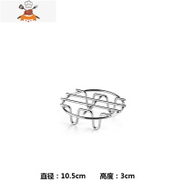 304不锈钢蒸架家用隔水电饭煲压力锅里放蒸菜架直径迷你小蒸笼架 敬平