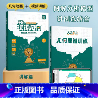 ❤️95%家长选择[全两册](学练同步)玩转几何+练习册 小学通用 [正版]天天向上玩转几何小学数学几何思维训练图解78