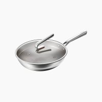 苏泊尔(SUPOR)CC30T1纯钛炒锅无涂层不粘锅30cm不锈钢炒锅家用电磁炉明火炒菜锅