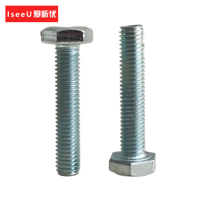 爱新优 镀锌六角螺栓 M12*45 个