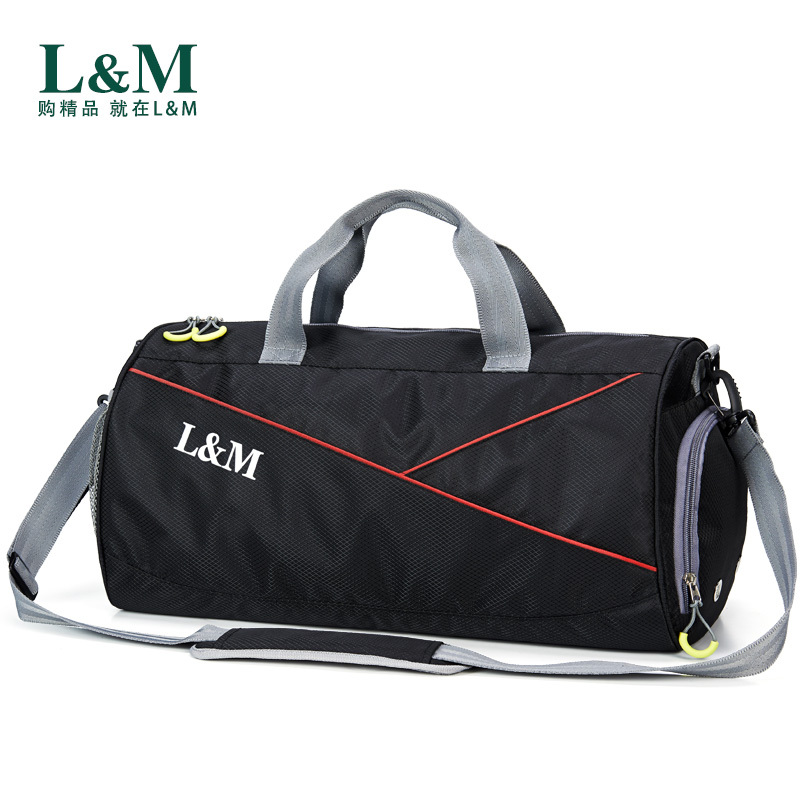L&M运动休闲包游泳包防水包袋干湿分离包带鞋仓男女大容量收纳袋