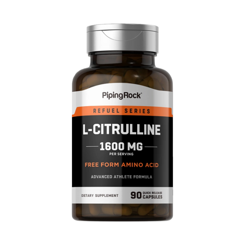 PipingRock L-瓜氨酸胶囊1600mg90粒 美国原装进口 扩张血管增强爆发力