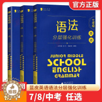 [醉染正版]蓝皮英语系列七八九年级中考英语语法分层强化训练初三英语语法大全必刷题提优专项训练拉分题答案解析9年级全国通用