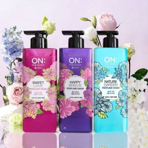 韩国LG 香水沐浴露花香水果精华留香滋润保湿沐浴露组合3瓶装