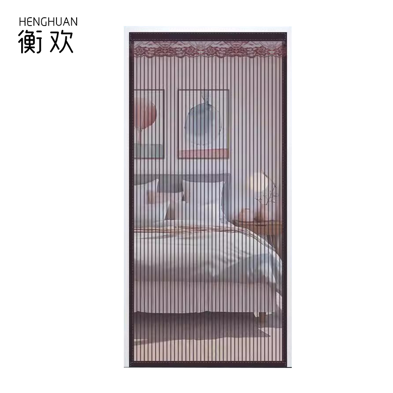 衡欢(HENGHUAN)金刚网防网纱门帘磁性魔术贴 单开常规款 可定制 RZ-CL05/平方米