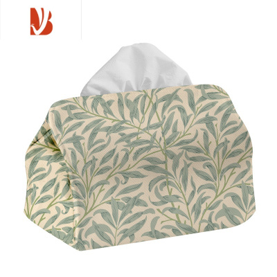 三维工匠Morris叶子植物图案设计客厅抽纸盒北欧风纸抽盒家居装饰纸巾盒 纸巾盒小号-叶子02