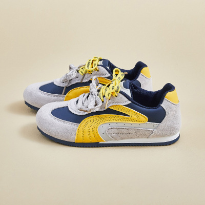 ins韩版德训小白鞋女秋季增高新款学生跑步运动休闲街拍