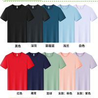 定制t恤工作服短袖工衣团建广告文化衫团队服装印字logo 材质:精梳棉