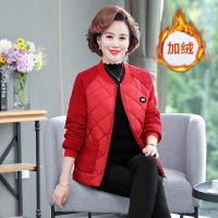 迪鲁奥(DILUAO)妈妈外套女秋冬2021新款中老年人女装短款小
