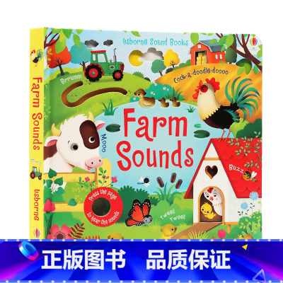 农场奇妙触摸发声书 [正版]Usborne发声书系列 268元4件 英文原版绘本 尤思伯恩低幼触摸书Baby's Ver