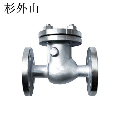 杉外山 304不锈钢旋启式法兰止回阀 个