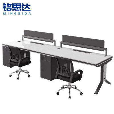 铭思达办公桌1.4米并排双人含椅套