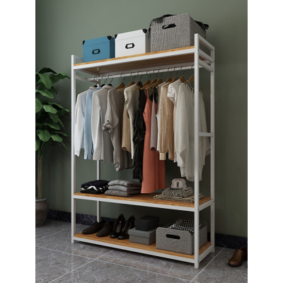 美帮汇衣帽架落地卧室挂衣架收纳衣服架子宿舍家用室内衣柜多功能置物架