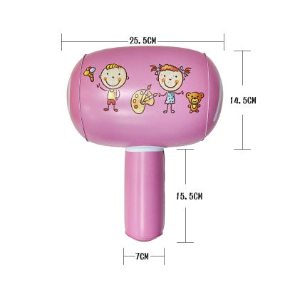 充气锤子小孩加厚地摊游戏道具礼品幼儿园打地鼠玩具_单个粉色锤子