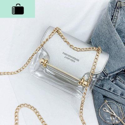 果冻包透明小包包女2020新款潮韩版链条斜挎春夏子母百搭单肩女包NEW LAKE女斜挎包