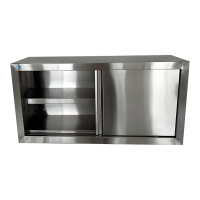 瑞宇201不锈钢双层挂墙橱柜1600*300*800mm