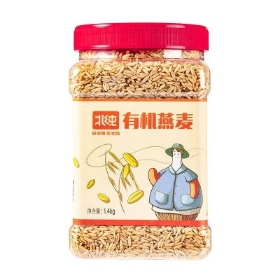 北纯 有机燕麦 1.4kg(瓶装)