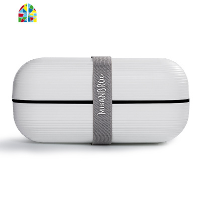 双层饭盒日式可爱少女心上班族带饭餐盒套装加热微波炉学生便当盒 FENGHOU 黑色5格2500ml+餐具