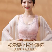 防走光背心式全罩杯大码运动型蕾丝内衣聚拢显胸小收副乳美背文胸_623