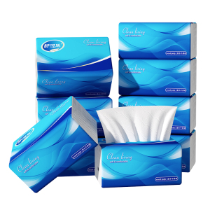 舒可乐 抽取式纸面巾4层75抽每包原生木浆抽纸纸巾实惠装餐巾纸家庭装纸抽卫生纸家用母婴可用 8包装