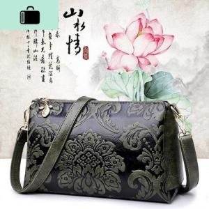 高档复古中年女包单肩包手提包玫瑰秀女包新款包包百搭多层妈妈包NEW LAKE女士单肩包